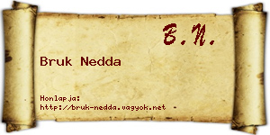 Bruk Nedda névjegykártya